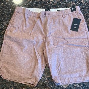 RVCA Mens Shorts - 36 Maroon Heather